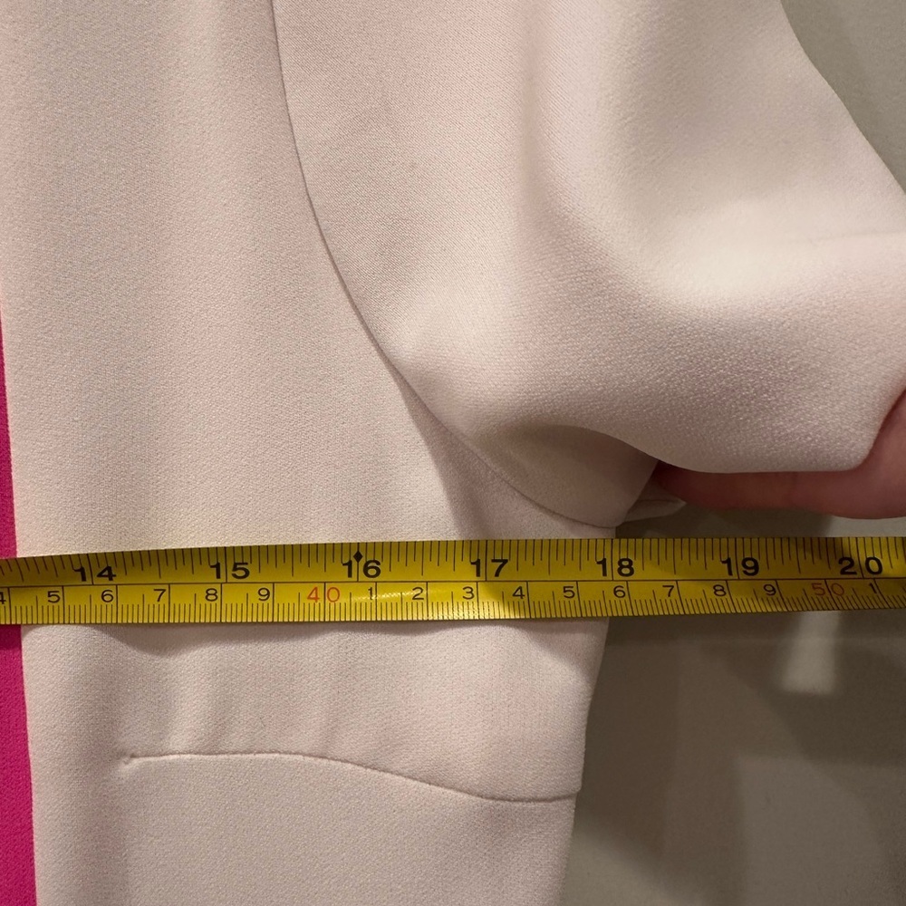 JB Julie Brown Navy Pink White Mini Dress Lined Career Office Professional Sz 8 - Picture 4 of 9